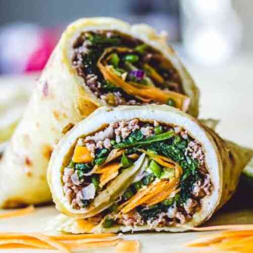 Hissy Chicken Omelette Rolls